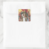 St. Michael Weighing the Souls Vierkante Sticker (Tas)