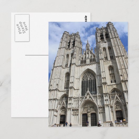 St. Michaels Church Brussels Belgium Briefkaart (Voorkant / Achterkant)
