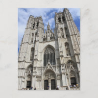 St. Michaels Church Brussels Belgium Briefkaart