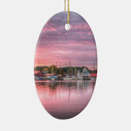 St. Michaels Harbour Keramisch Ornament (Rechts)