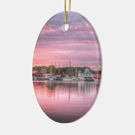 St. Michaels Harbour Keramisch Ornament (Links)