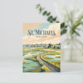 St. Michaels Maryland Briefkaart (Staand voorkant)