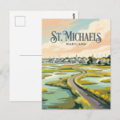 St. Michaels Maryland Briefkaart (Voorkant / Achterkant)
