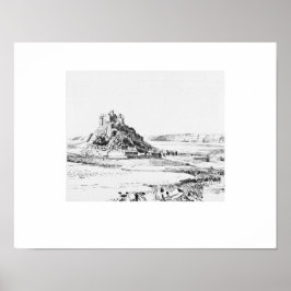 St. Michael's Mnt Cornwall Print, Eleanor M Hughes Poster