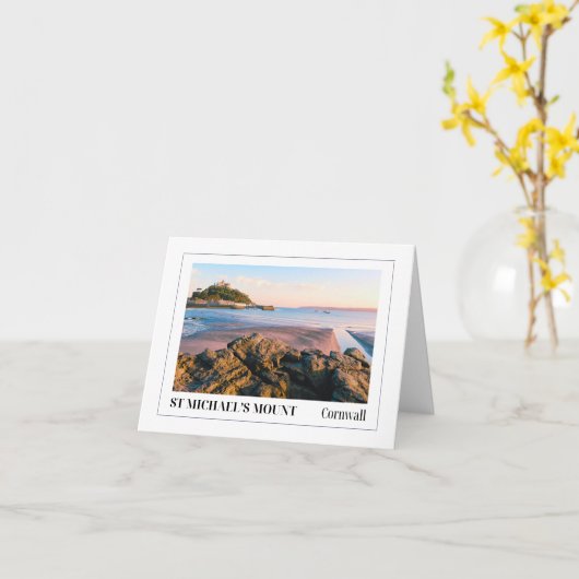 St Michael's Mount, Cornwall Kaart (Gele Bloem)