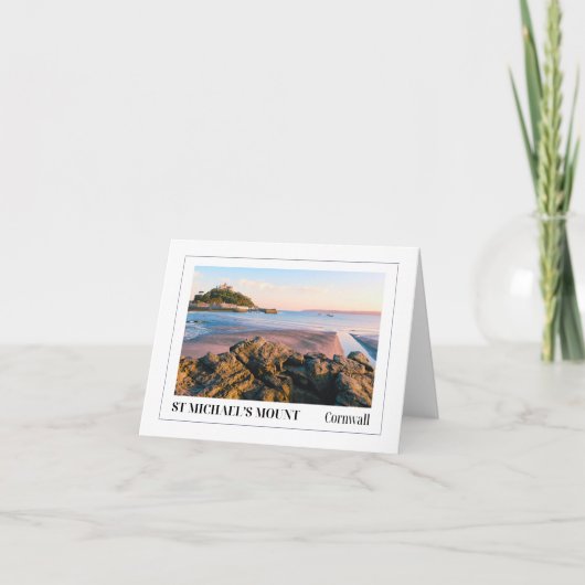 St Michael's Mount, Cornwall Kaart (Voorkant)