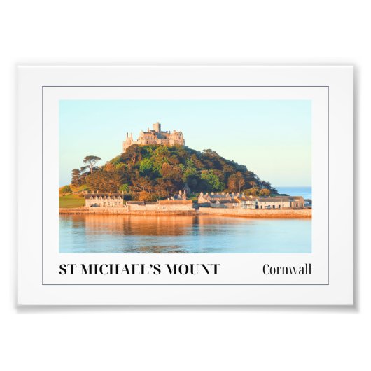 St. Michael's Mount, Cornwall, Verenigde Staten Foto Afdruk (Voorkant)