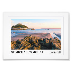 St. Michael's Mount, Cornwall, Verenigde Staten Foto Afdruk