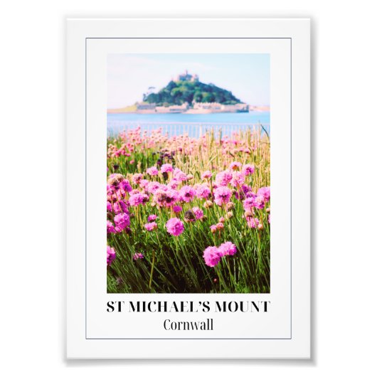 St. Michael's Mount, Cornwall, Verenigde Staten Foto Afdruk (Voorkant)