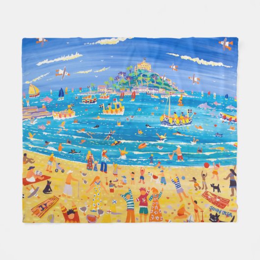 St. Michael's Mount Fleece deken van John Dyer (Voorkant (Horizontaal))