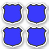 St. Michael's Shield 4-UP Sticker (Voorkant)