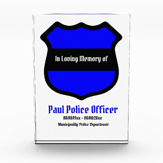 St. Michael's Shield Memorial Fotoblokken (Voorkant)