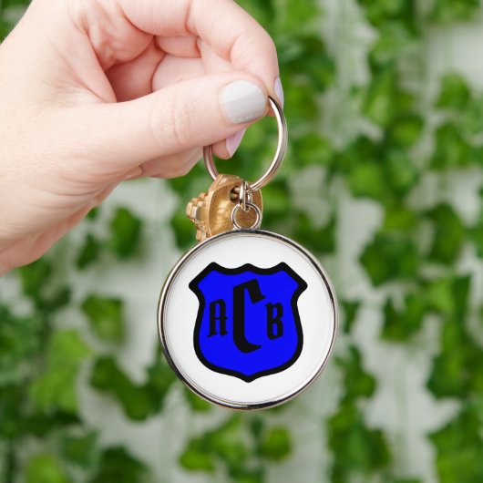 St. Michael's Shield met Monogram Sleutelhanger (Hand)