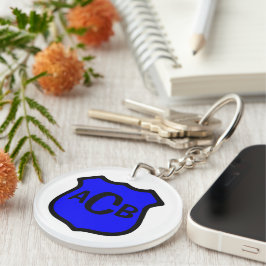 St. Michael's Shield met Monogram Sleutelhanger