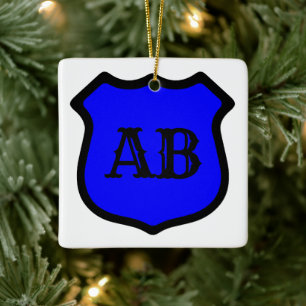 St. Michael's Shield (Style 1) Square Keramisch Ornament