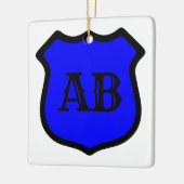 St. Michael's Shield (Style 1) Square Keramisch Ornament (Links)