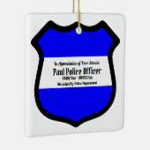 St. Michael's Shield (Style 2) Square Keramisch Ornament (Rechts)