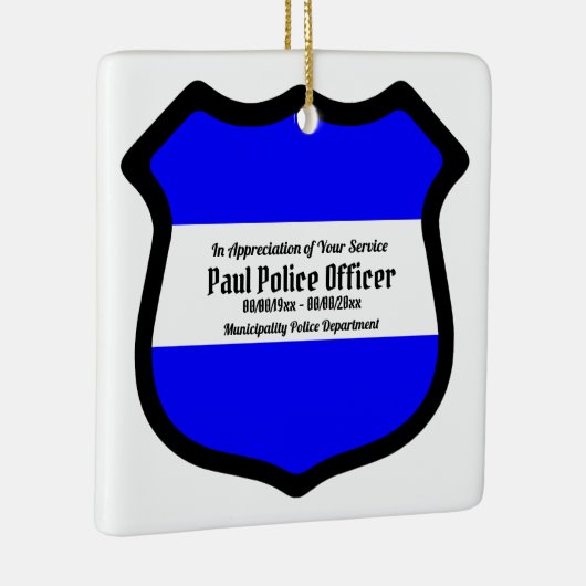 St. Michael's Shield (Style 2) Square Keramisch Ornament (Rechts)