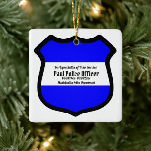 St. Michael's Shield (Style 2) Square Keramisch Ornament