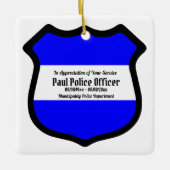 St. Michael's Shield (Style 2) Square Keramisch Ornament (Voorkant)