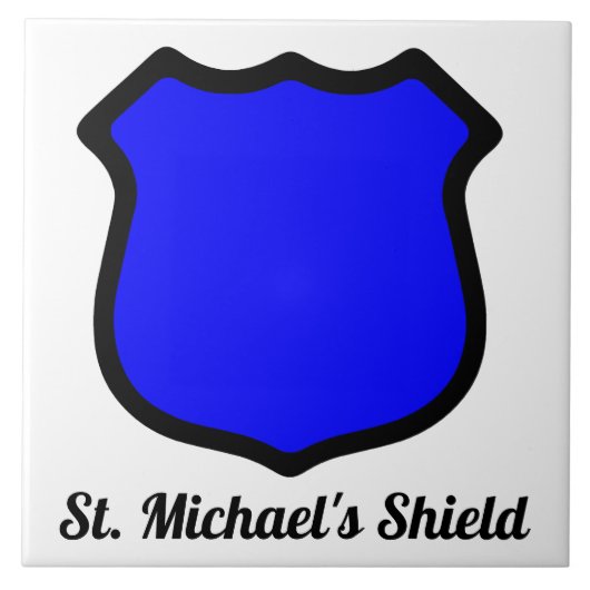 St. Michael's Shield Tegeltje (Voorkant)
