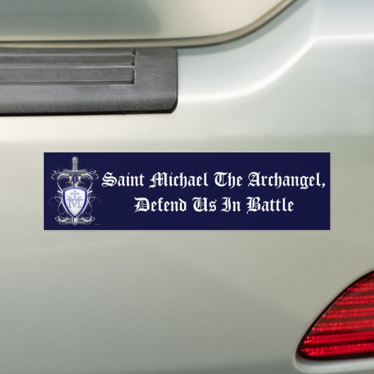 St. Michaels Sword Bumpersticker (Op auto)