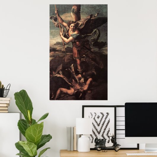 St Micheal en het Poster Devil (Thuiskantoor)