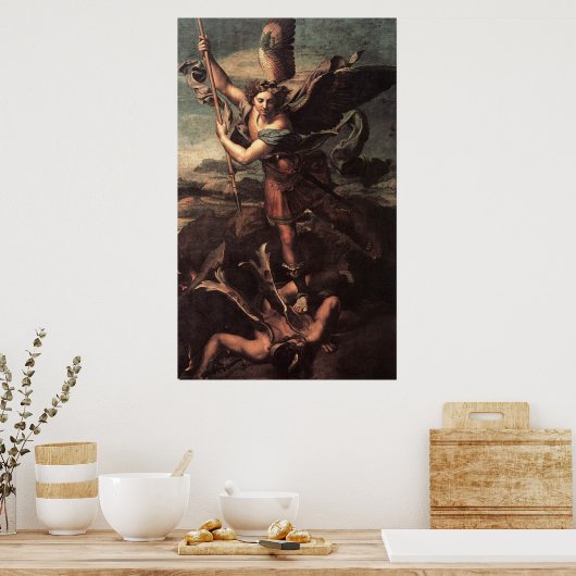 St Micheal en het Poster Devil (Keuken)