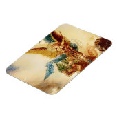 "St Micheal Vanquishing Satan" van Gustave Moreau Magneet (Linkerzijde)