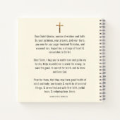 St. Monica Augustinus Katholieke Prayer Card Notitieboek (Achterkant)