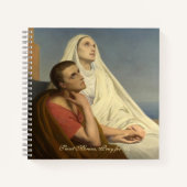 St. Monica Augustinus Katholieke Prayer Card Notitieboek (Voorkant)