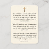 St. Monica Augustinus Katholieke Prayer Card Plaatskaartje (Achterkant)