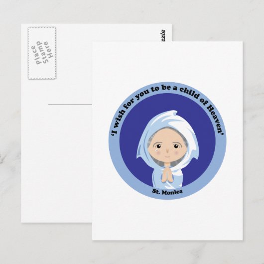 St. Monica Briefkaart (Voorkant / Achterkant)