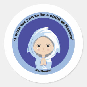 St. Monica Ronde Sticker