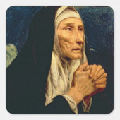 St. Monica Vierkante Sticker (Voorkant)