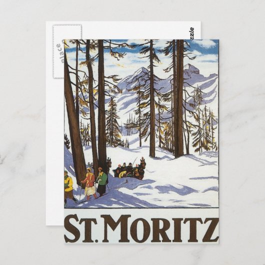 St.Moritz Briefkaart (Voorkant / Achterkant)