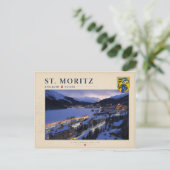 St. Moritz, Engadin - Zwitserland Briefkaart (Staand voorkant)