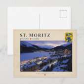 St. Moritz, Engadin - Zwitserland Briefkaart (Voorkant / Achterkant)