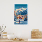 St Moritz Muur Kunst Ski Print 1 (Keuken)