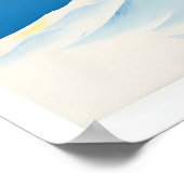 St. Moritz Zwitserland Vintage Skiposter - Ingelij Poster (Hoek)