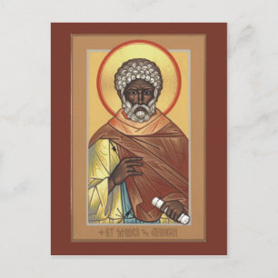 St. Moses the Ethiopian Prayer Card Briefkaart