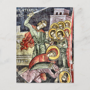 St. Neonilla Martelaar Orthodox Christelijk Icoon Briefkaart