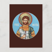 St Nestor of Thessolonica Prayer Card Briefkaart (Voorkant)
