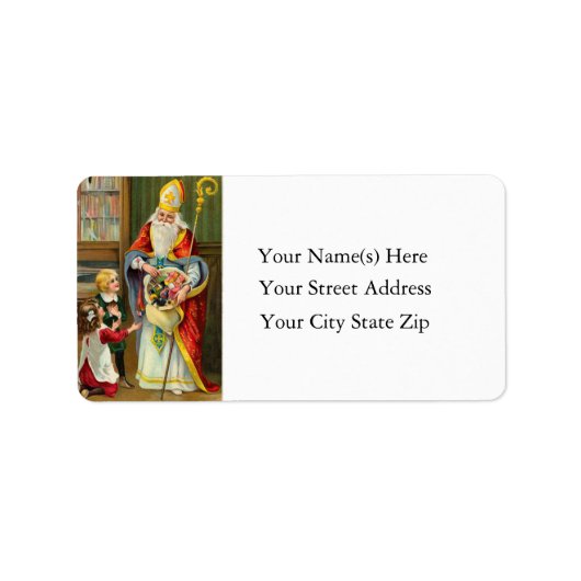 St. Nicholas  Adres Label (Voorkant)