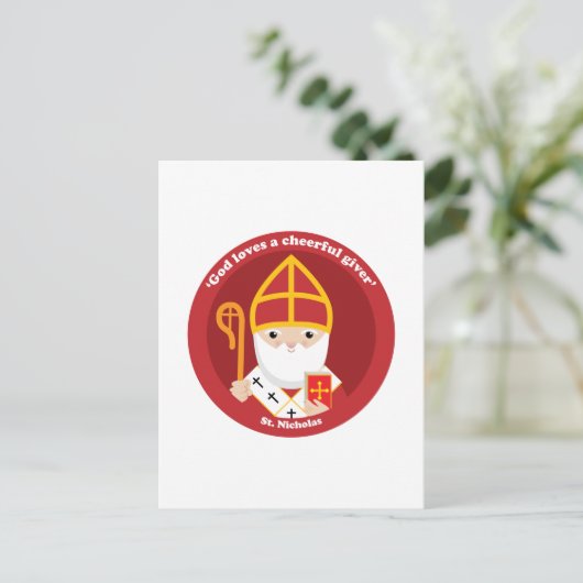 St. Nicholas Briefkaart (Staand voorkant)