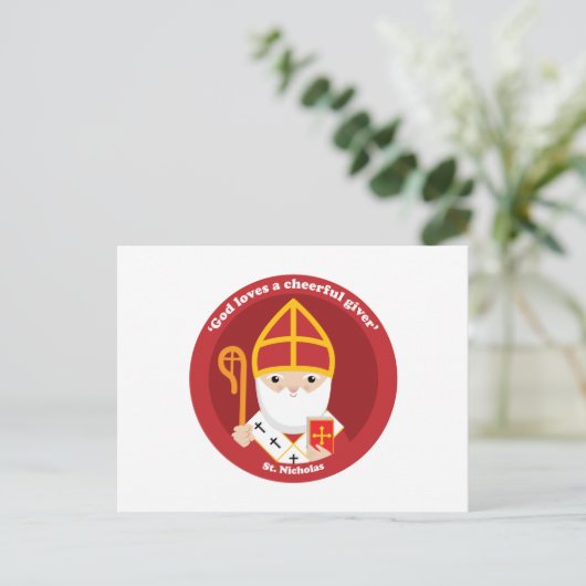 St. Nicholas Briefkaart (Staand voorkant)