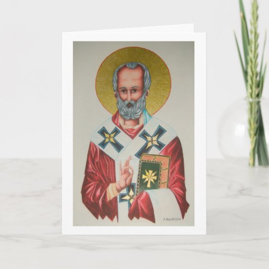 St Nicholas Christmas Kaart (Voorkant)