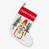 St. Nicholas Custom Name Kleine Kerstsok (Voorkant (Hangend))
