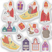 St Nicholas Day grappig Sticker (Voorkant)