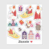 St Nicholas Day grappig Sticker (Vel)